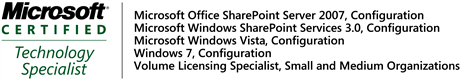 Microsoft Certified Technology Specialist
