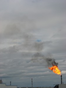 Факел попутного газа